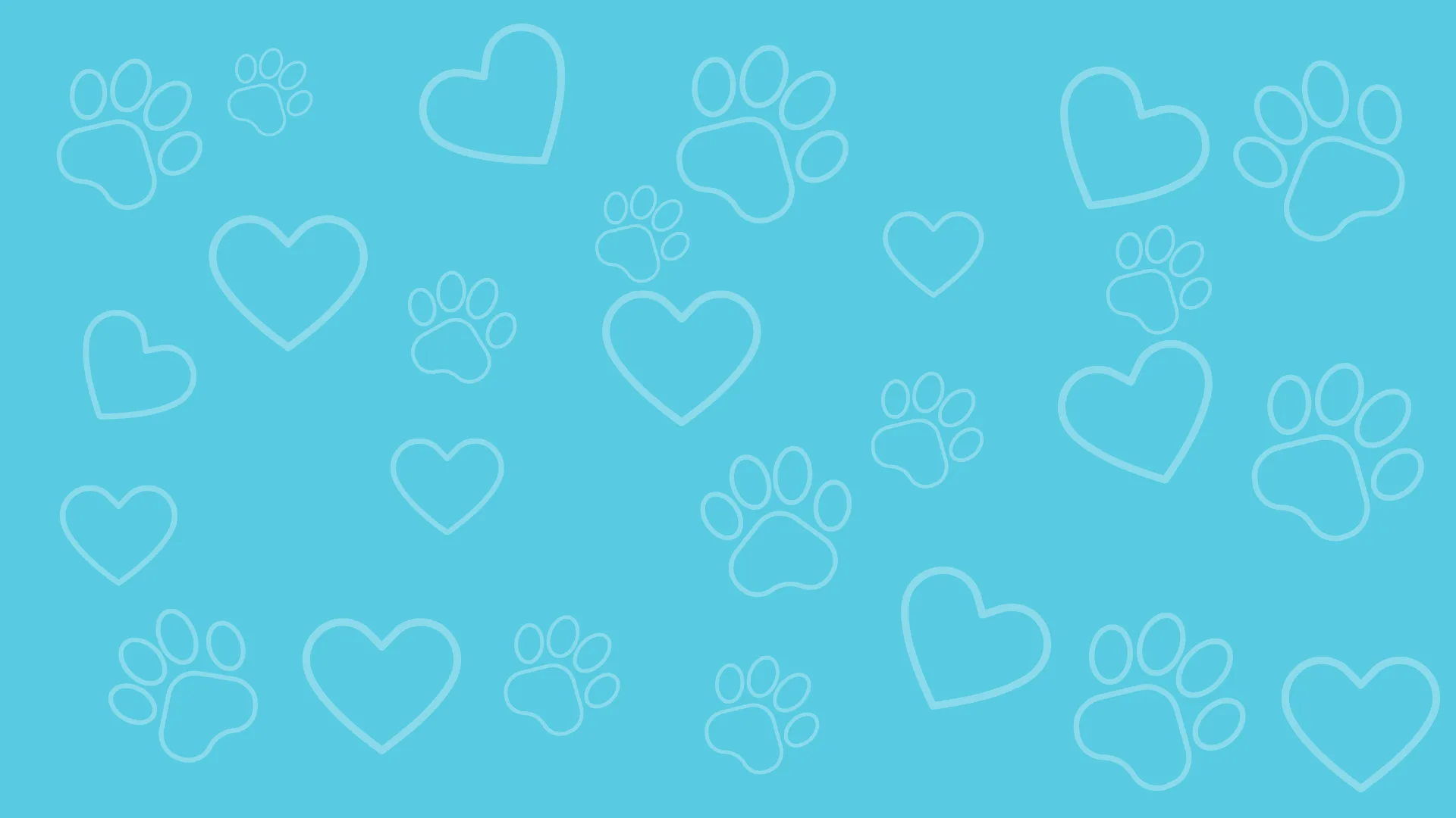 background corazones y patitas mascotas